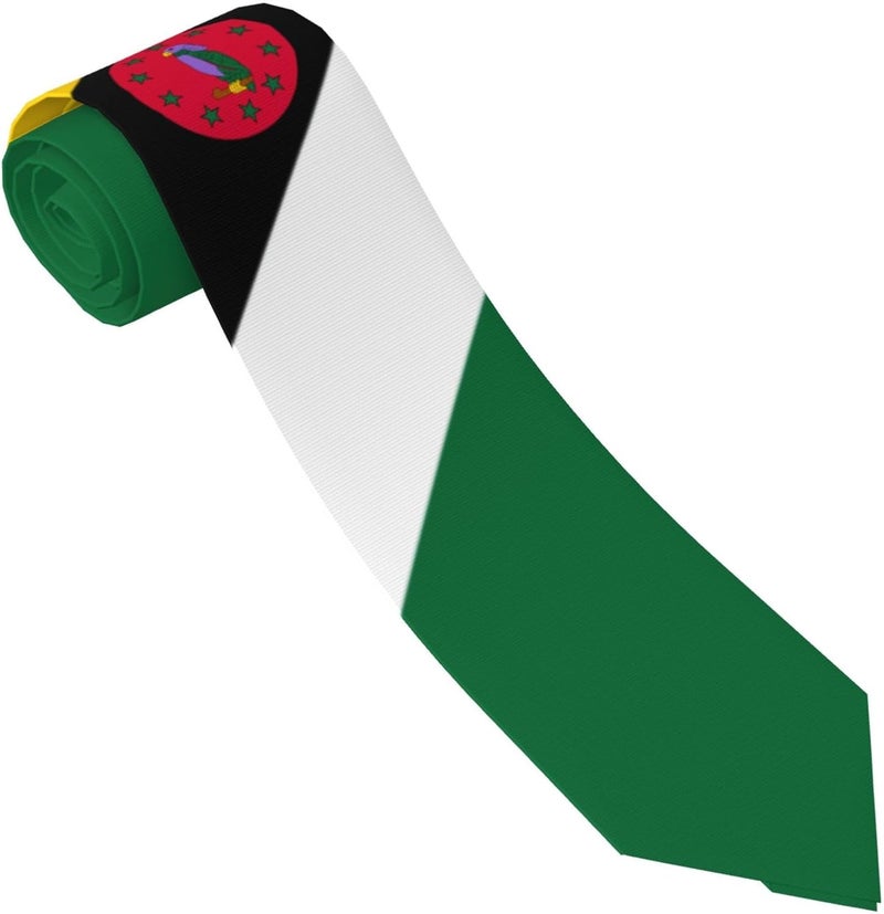 AKMCBSH National Flags Tie Comfortable Soft Novelty Necktie Unisex for Weddings Party Birthday Gift - Image 1